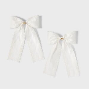 Roller Rabbit x Target Girls Lace Hair Bows - 2 Pack